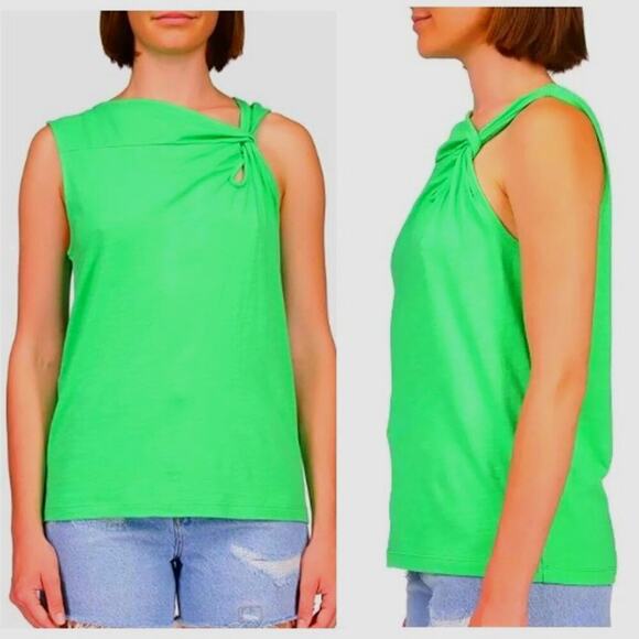 Sanctuary Asymemetrical Better Half Tank Top Sleeveless Green Plus Size 3X NWT - Picture 1 of 7